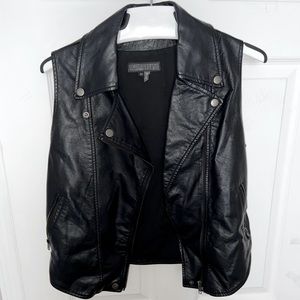 Black Leather Vest